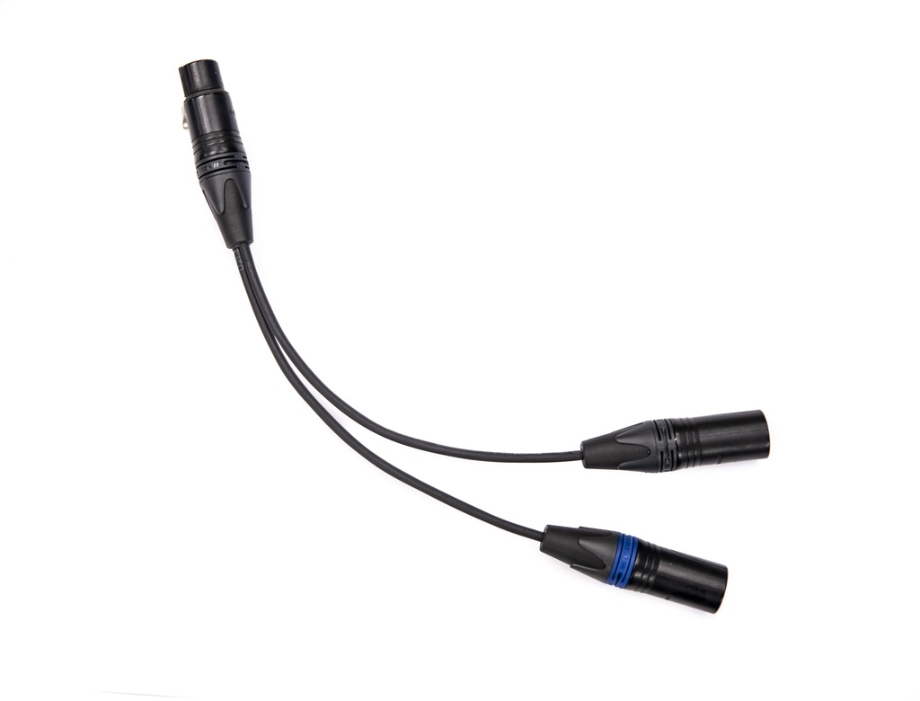 BB&amp;S Split cable (4-Pin Female to 2 x 3-Pin Male XLR)
