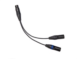 [3844] Split cable (4 pin to 2 x 3 pin XLR)